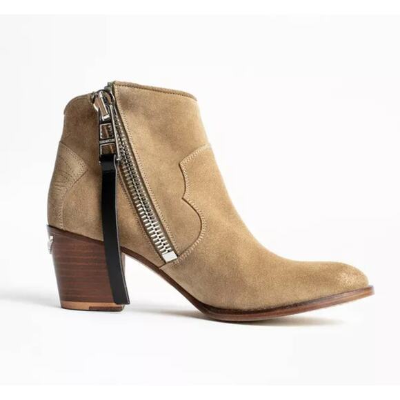 ZADIG & VOLTAIRE Molly Suede Leather Ankle Womens Boots MSRP $520 New Sz 40 - Picture 1 of 13
